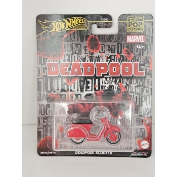 Hot Wheels 1:64 Deadpool Scooter red